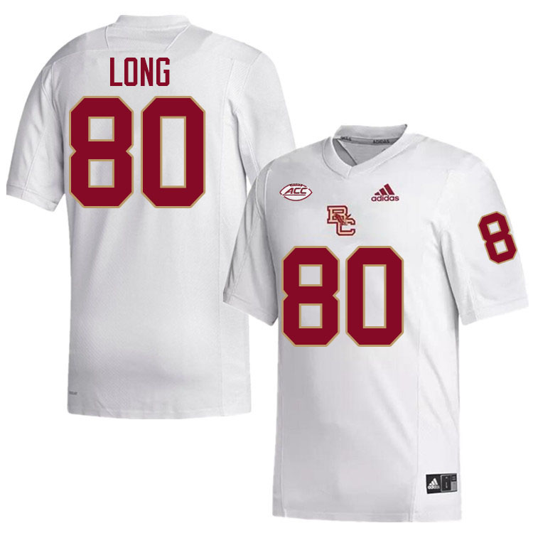 Hunter Long Jersey,#80 Hunter Long Boston College Eagles Football Jersey,Uniforms-White